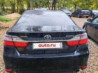 2016 Toyota Camry VII (XV50) Рестайлинг, чёрный, 1720000 рублей, вид 3