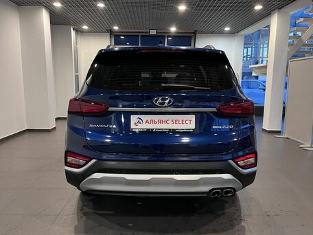 2019 Hyundai Santa Fe IV, синий, 2690000 рублей, вид 4