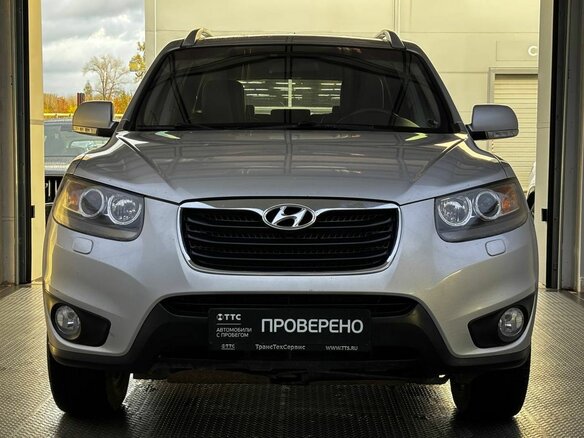 2011 Hyundai Santa Fe II Рестайлинг, серебристый, 1250000 рублей - вид 1