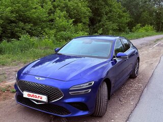 2022 Genesis G70 I Рестайлинг, синий, 3800000 рублей, вид 1