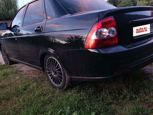 2012 Lada (ВАЗ) Priora I, чёрный, 450000 рублей - вид 7