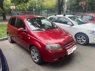 2007 Chevrolet Aveo I, красный, 345000 рублей, вид 1