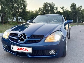 2008 Mercedes-Benz SLK-Класс 350 II (R171) Рестайлинг, синий, 1550000 рублей, вид 3