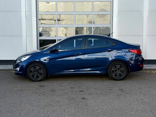 2015 Hyundai Solaris I Рестайлинг, синий, 946000 рублей, вид 2