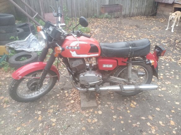 1988 CZ 350, красный, 40000 рублей - вид 1