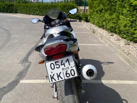 2002 Kawasaki ZX-6R Ninja, серебристый, 550000 рублей, вид 4