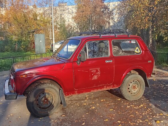 1997 Lada (ВАЗ) 2121 (4x4) I Рестайлинг, красный, 150000 рублей - вид 3