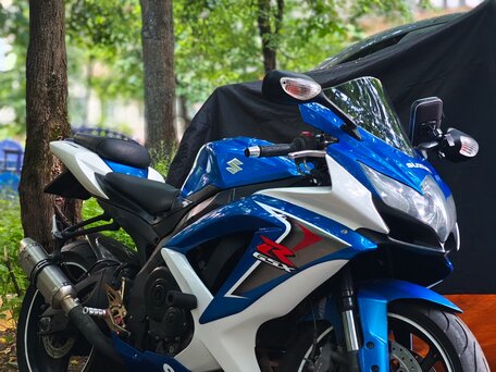 2008 Suzuki GSX-R 750, синий, 650000 рублей, вид 1