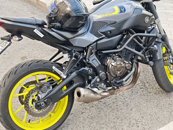 2017 Yamaha MT-07 (FZ-07), жёлтый, 639999 рублей - вид 12