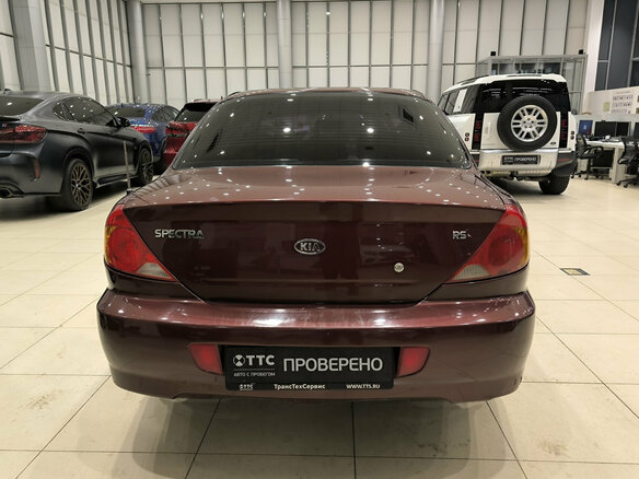 2006 Kia Spectra I Рестайлинг 2, красный, 240000 рублей - вид 5