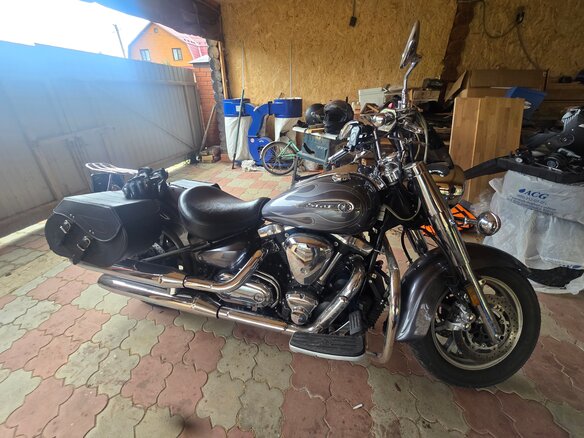 2008 Yamaha XV 1700 Road Star, серый, 720000 рублей