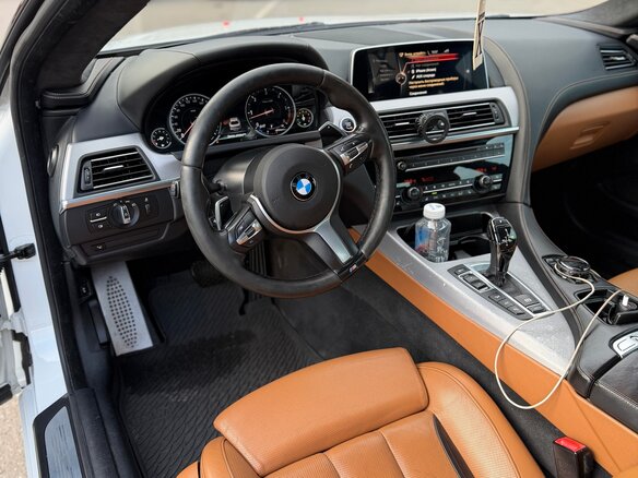 2015 BMW 6 серии 640d xDrive III (F06/F13/F12) Рестайлинг, белый, 2950000 рублей - вид 6