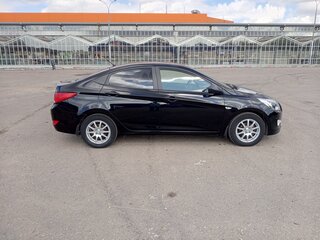 2014 Hyundai Solaris I Рестайлинг, чёрный, 1140000 рублей, вид 4