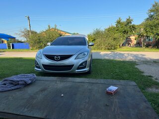 2011 Mazda 6 II (GH) Рестайлинг, серебристый, 1100000 рублей, вид 3