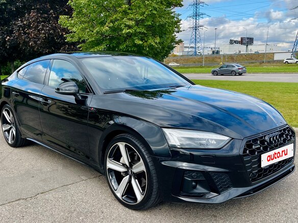 2020 Audi A5 40 TDI II (F5) Рестайлинг, чёрный - вид 5