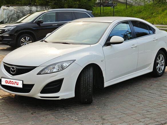 2012 Mazda 6 II (GH) Рестайлинг, белый, 870000 рублей - вид 1