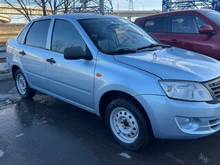 2014 Lada (ВАЗ) Granta I, серебристый, 370000 рублей, вид 2