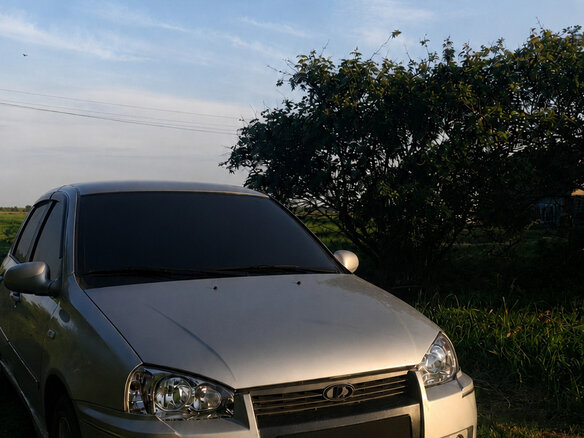 2007 Lada (ВАЗ) Kalina I, серебристый, 280000 рублей - вид 2