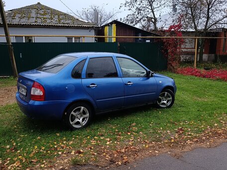 2006 Lada (ВАЗ) Kalina I, синий, 175000 рублей, вид 2