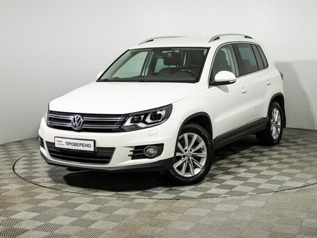 2012 Volkswagen Tiguan I Рестайлинг, белый, 1199585 рублей, вид 1