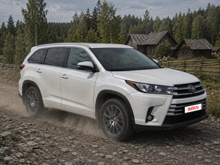 2019 Toyota Highlander III (XU50) Рестайлинг, белый, 4600000 рублей, вид 2