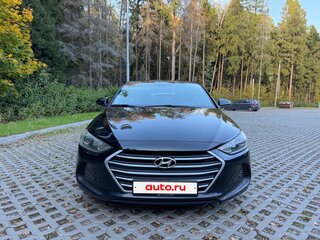2017 Hyundai Elantra VI (AD), чёрный, 1450000 рублей, вид 1