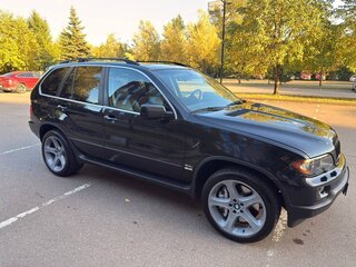 2005 BMW X5 4.4i I (E53) Рестайлинг, чёрный, 1800000 рублей, вид 4