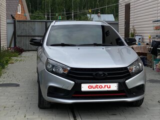 2021 Lada (ВАЗ) Vesta SW I, серебристый, 1150000 рублей, вид 4