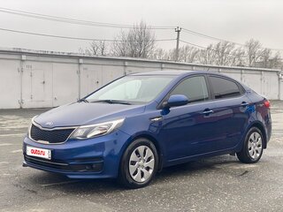 2016 Kia Rio III Рестайлинг, синий, 1095000 рублей, вид 1