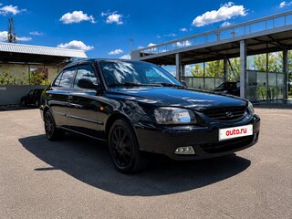 2006 Hyundai Accent ТагАЗ II, чёрный, 370000 рублей, вид 3