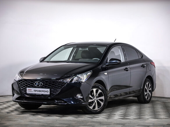 2020 Hyundai Solaris II Рестайлинг, чёрный, 1749000 рублей