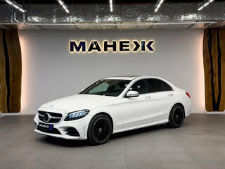 2021 Mercedes-Benz C-Класс 200 IV (W205) Рестайлинг, белый, 4000000 рублей, вид 3