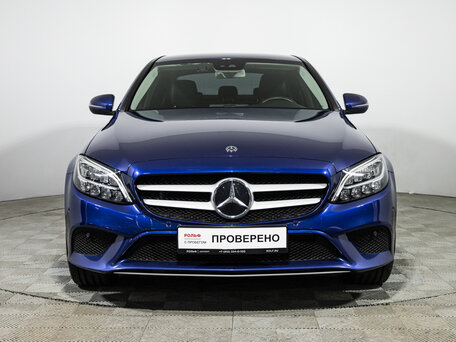 2019 Mercedes-Benz C-Класс 200 IV (W205) Рестайлинг, синий, 2469700 рублей, вид 2