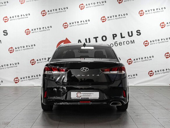 2019 Hyundai Sonata VII (LF) Рестайлинг, чёрный - вид 3