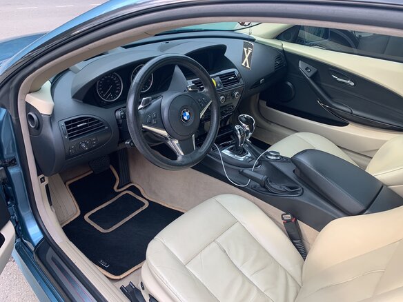 2008 BMW 6 серии 630i II (E63/E64) Рестайлинг, голубой - вид 28