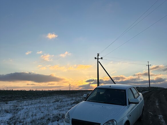 2009 Lada (ВАЗ) Priora I, белый - вид 3