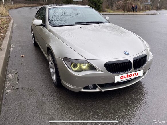 2006 BMW 6 серии 650i II (E63/E64), серебристый, 1250000 рублей - вид 1