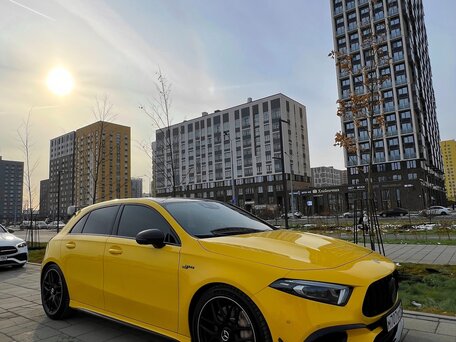 2019 Mercedes-Benz A-Класс AMG 45 AMG S II (W177), жёлтый, 4500000 рублей, вид 2