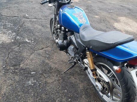 1989 Kawasaki ZR 400 Zephyr, синий, 200000 рублей, вид 5