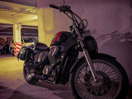 1996 Honda Steed 400, чёрный, 290000 рублей, вид 2
