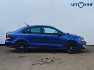 2018 Volkswagen Polo V Рестайлинг, синий, 1150000 рублей, вид 4