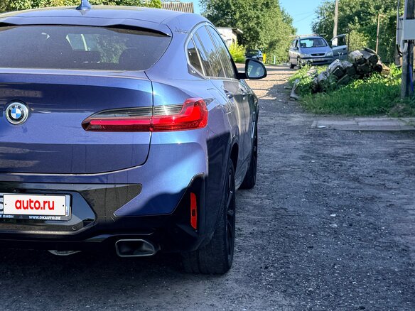 2022 BMW X4 30d II (G02) Рестайлинг, синий, 7100000 рублей - вид 7