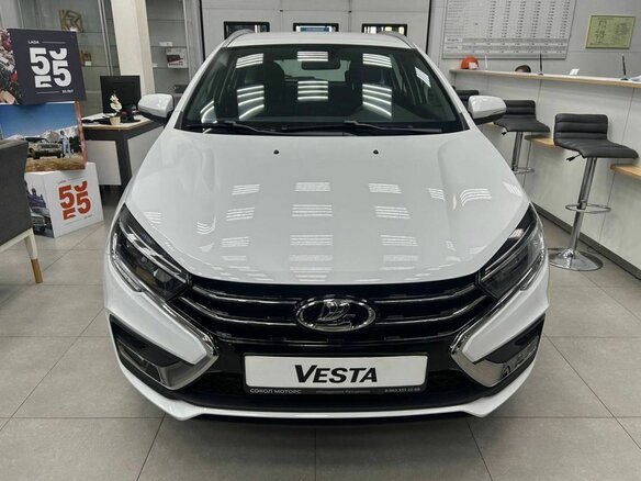2026 Lada (ВАЗ) Vesta SW I Рестайлинг (NG), белый, 1835000 рублей - вид 1