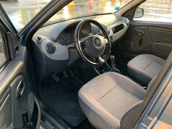 2011 Renault Logan I Рестайлинг, синий, 330000 рублей - вид 9