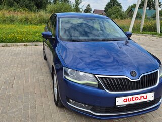 2018 Skoda Rapid I Рестайлинг, синий, 1250000 рублей, вид 2
