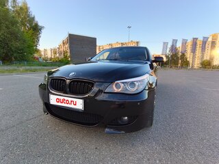 2008 BMW 5 серии 525i V (E60/E61) Рестайлинг, чёрный, 1500000 рублей, вид 2