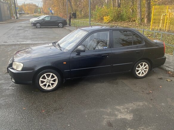 2007 Hyundai Accent ТагАЗ II, чёрный, 330000 рублей - вид 12