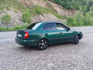 2003 Hyundai Accent ТагАЗ II, зелёный, 333000 рублей, вид 5