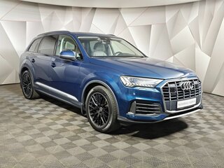 2020 Audi Q7 45 TDI II (4M) Рестайлинг, синий, 6550000 рублей, вид 3