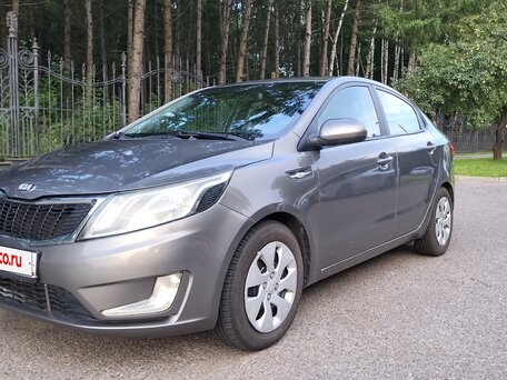 2013 Kia Rio 4-speed III, серый, вид 1